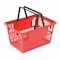 Good L Good L  Standard Plastic Shopping Basket with Plastic Handle 20 Liter 17L x 12W x 9H Red, PK12 STANDARD-RD - alternate 1